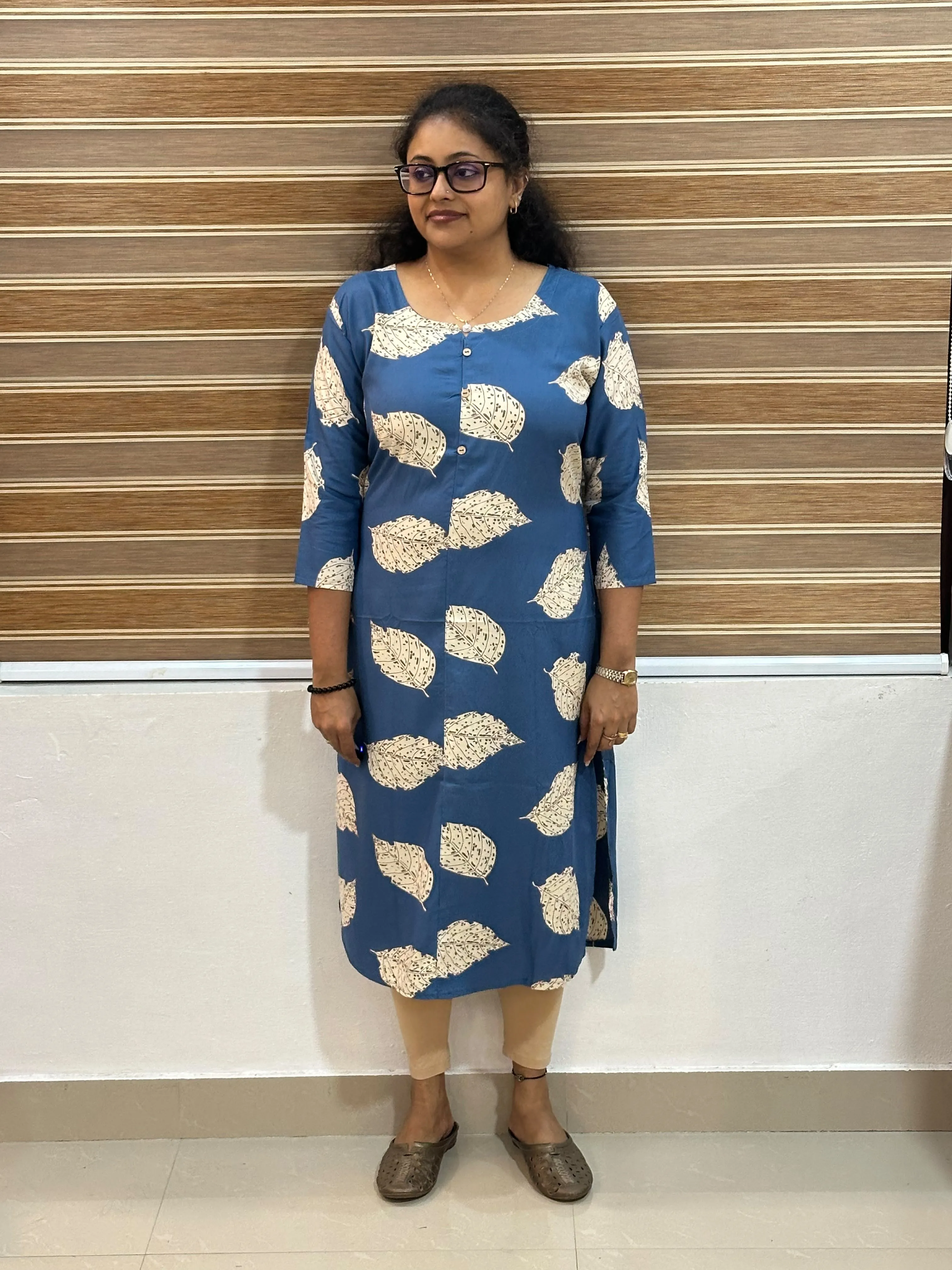 Fossilized Fronds Kurta - Thumbnail 1