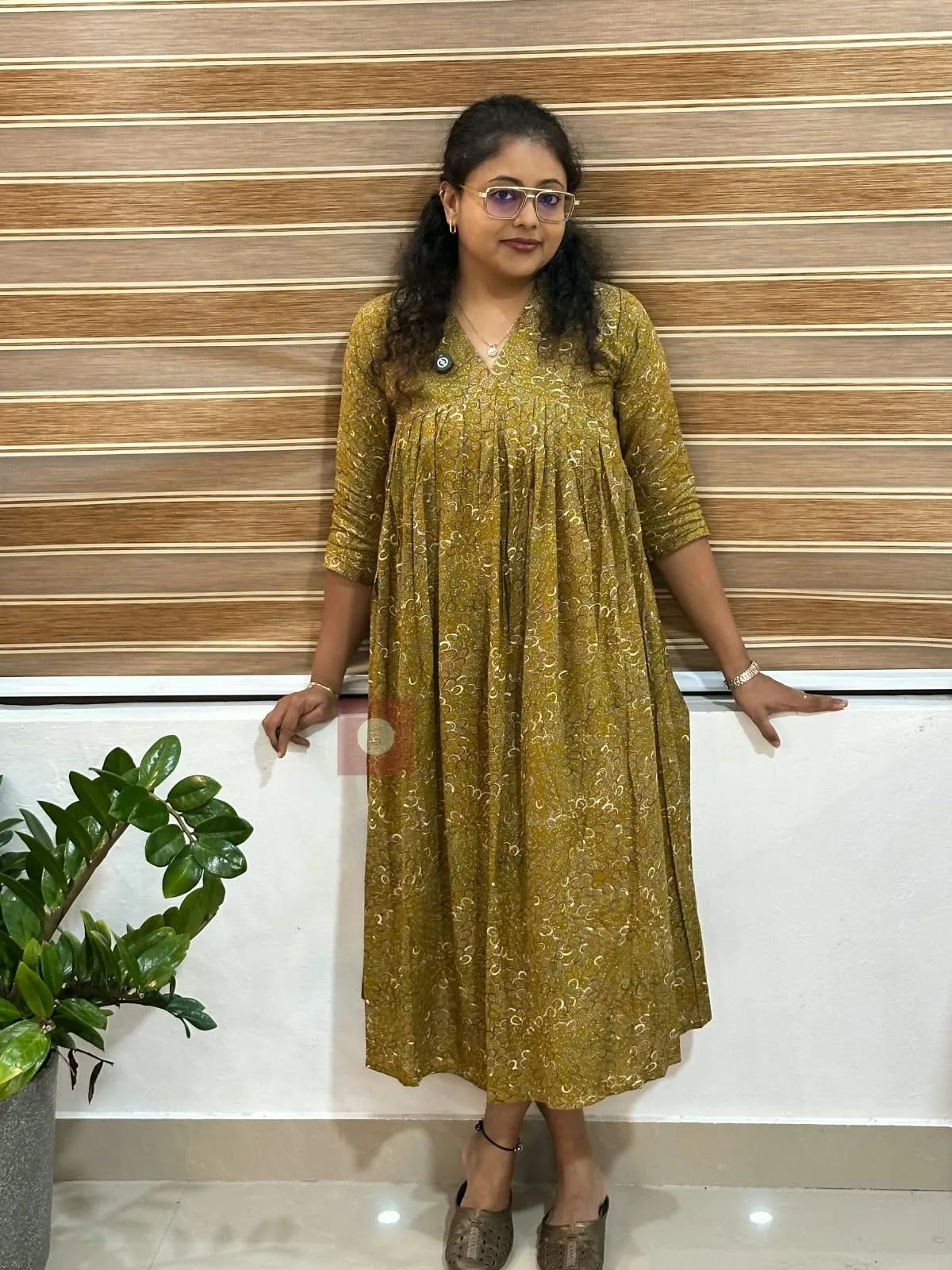 Gathered Heritage Dress - Thumbnail 1