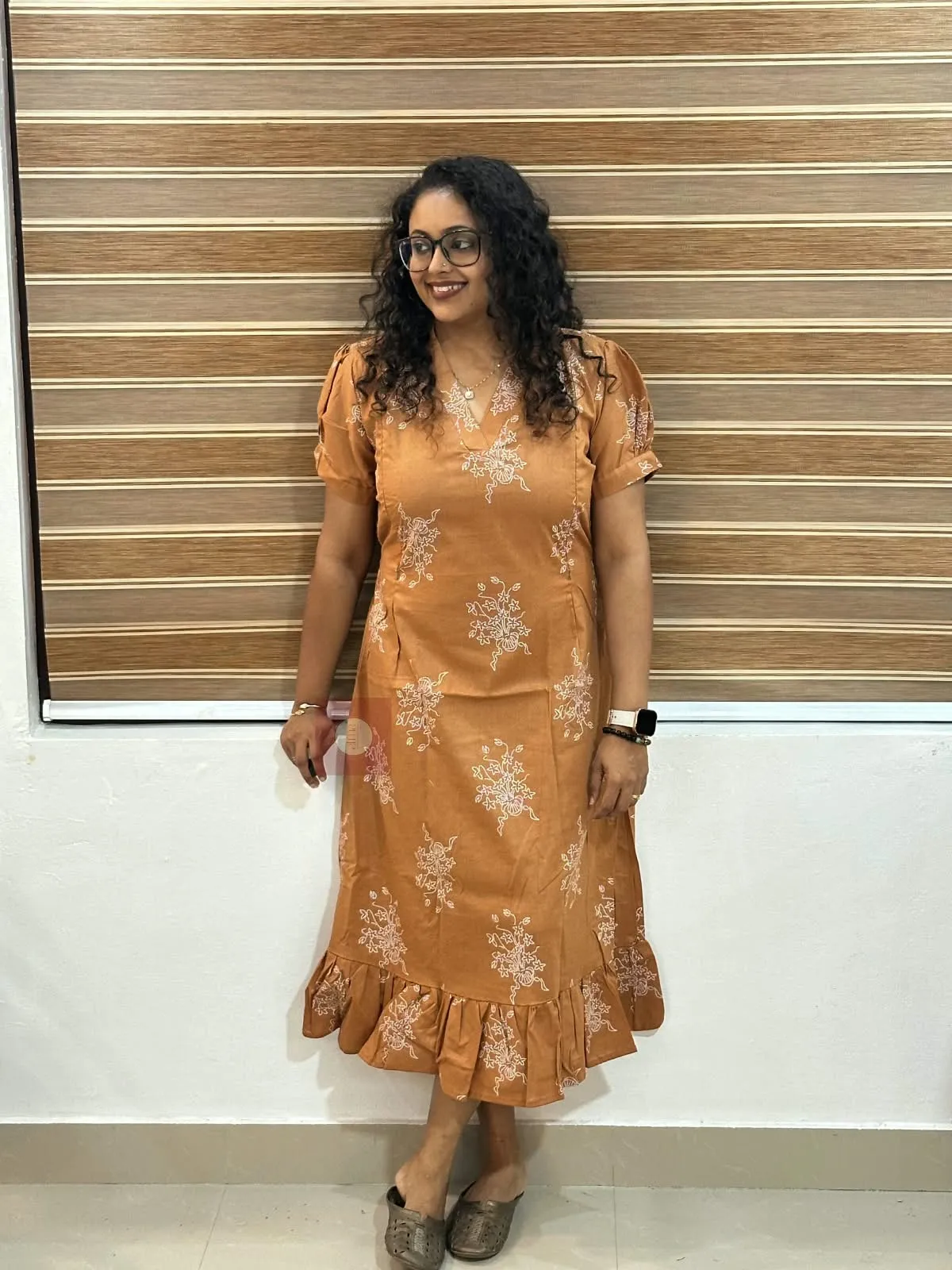 Floral Ruffle Frock - Thumbnail 1