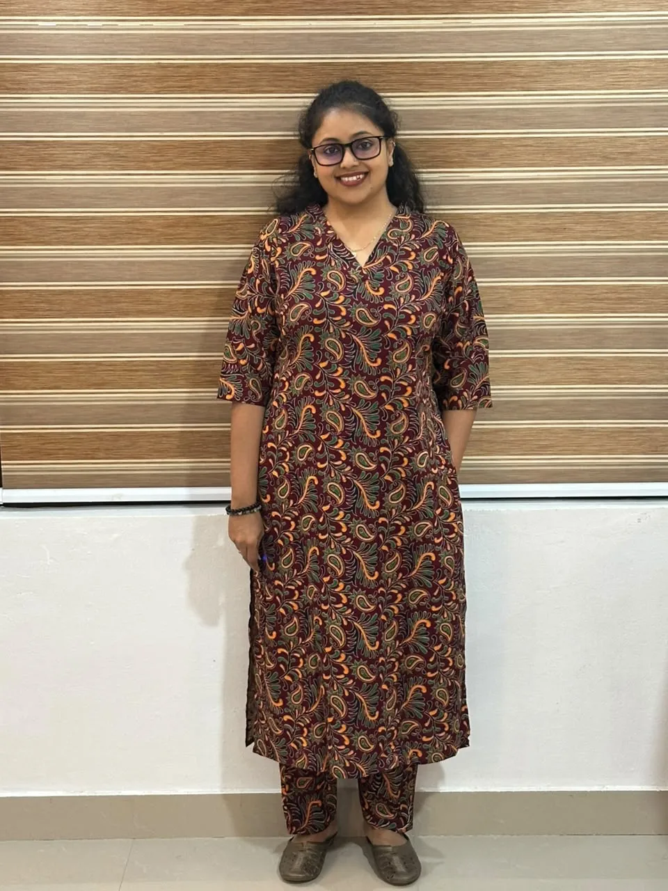 Paisley Motif Kurta - Thumbnail 1