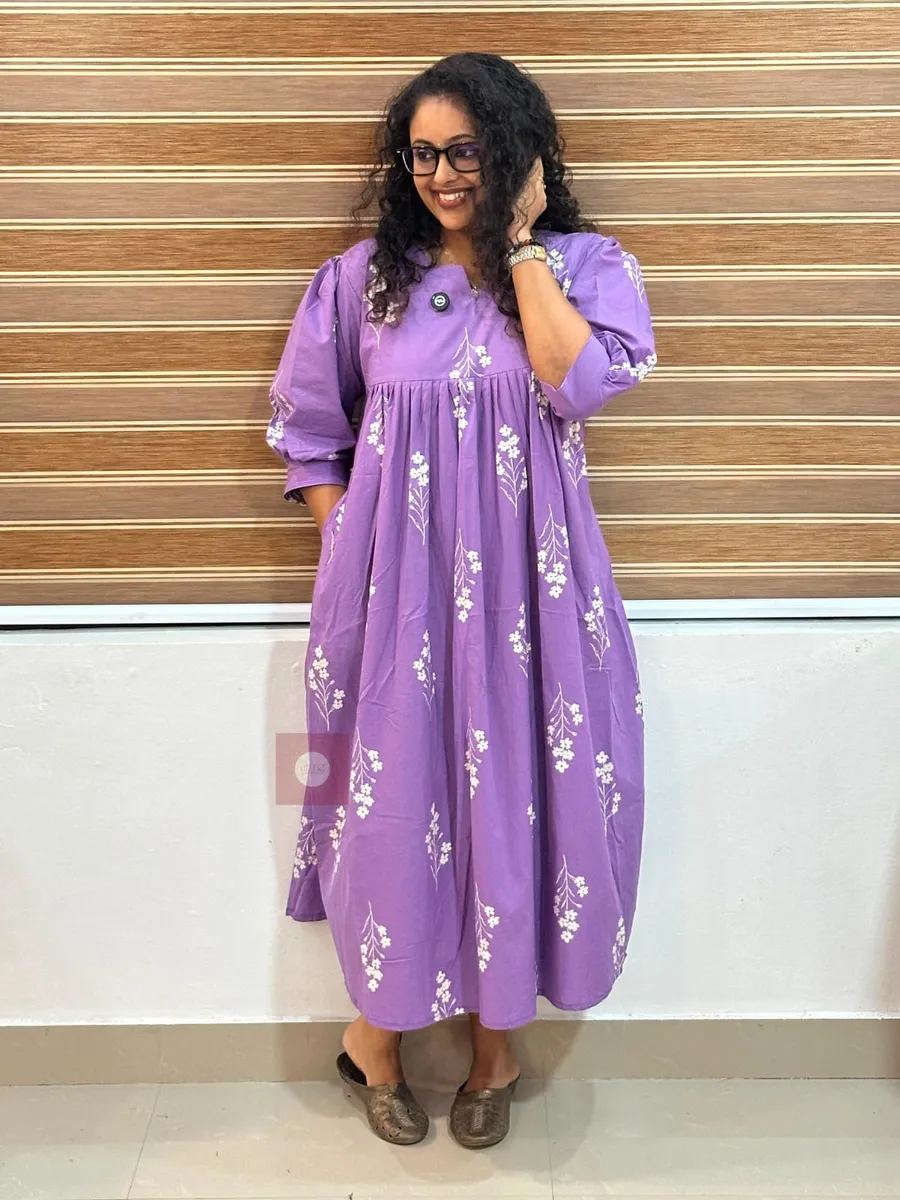 Lavendar Maxi Dress - Thumbnail 1