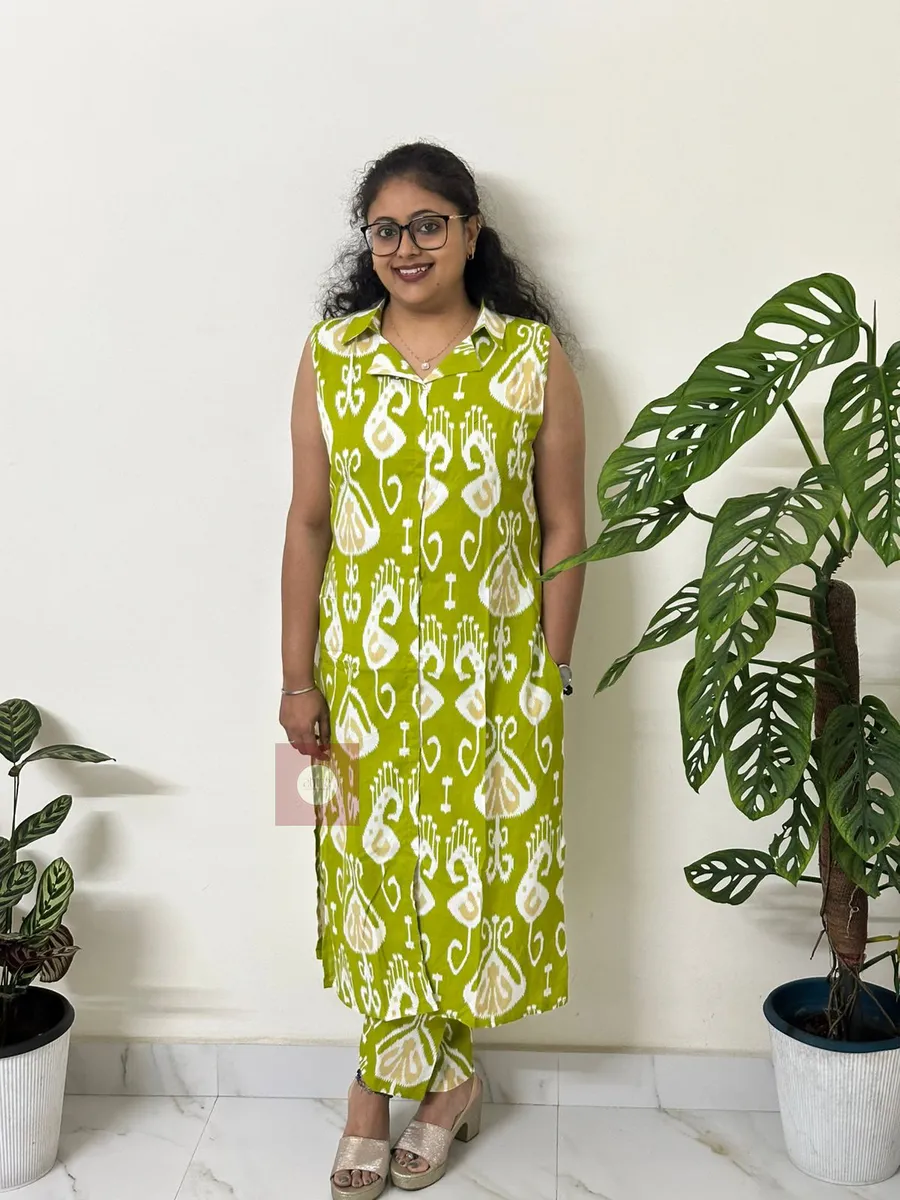 Ikat Sleeveless Cord Set - Thumbnail 3