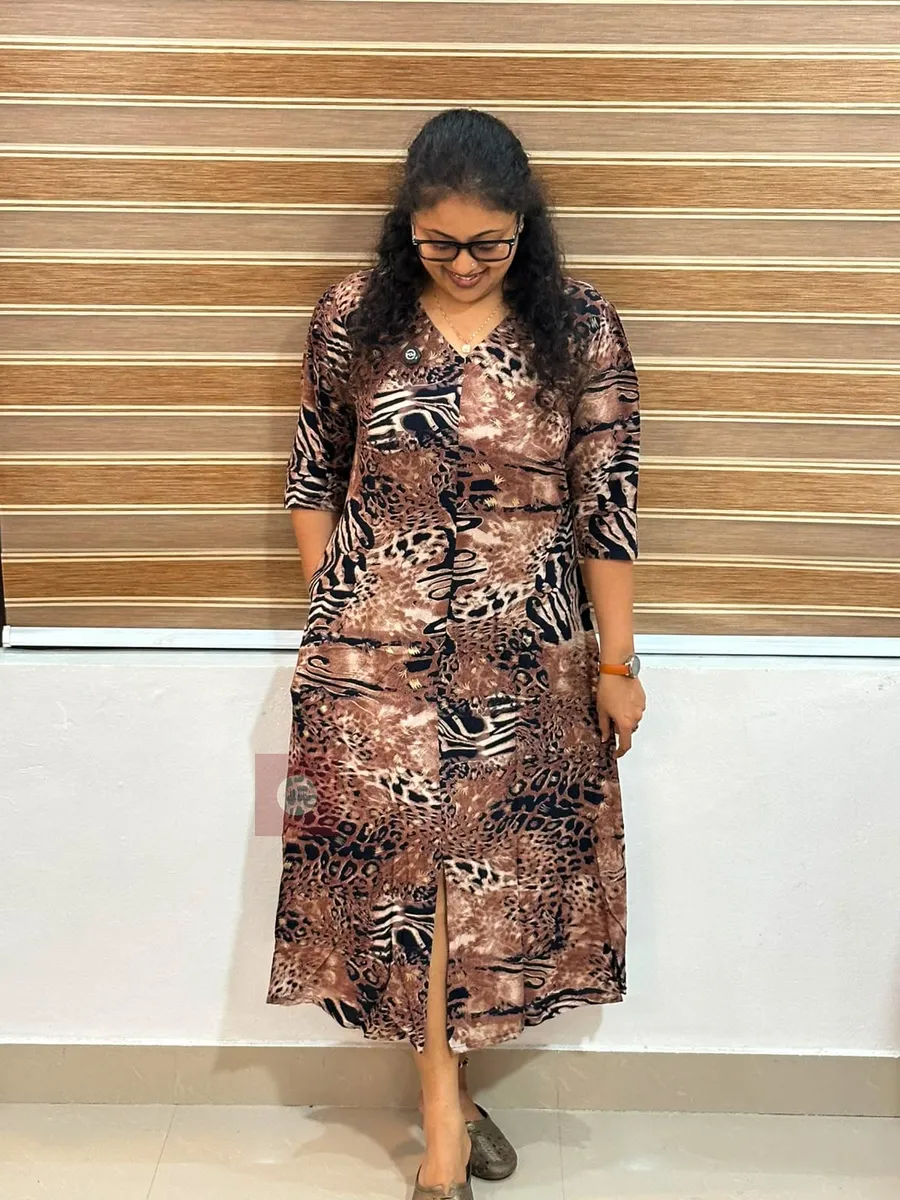 Animal Print Dress - Thumbnail 1