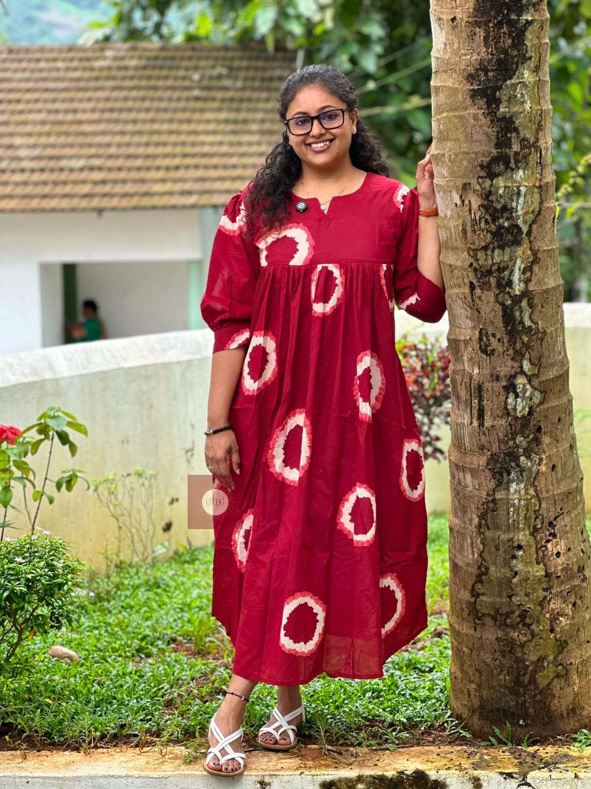 Circle Charm Maxi Dress - Thumbnail 1