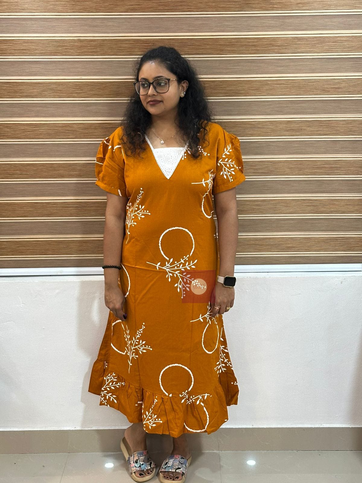Floral Orbit Hakoba Frock - Thumbnail 1