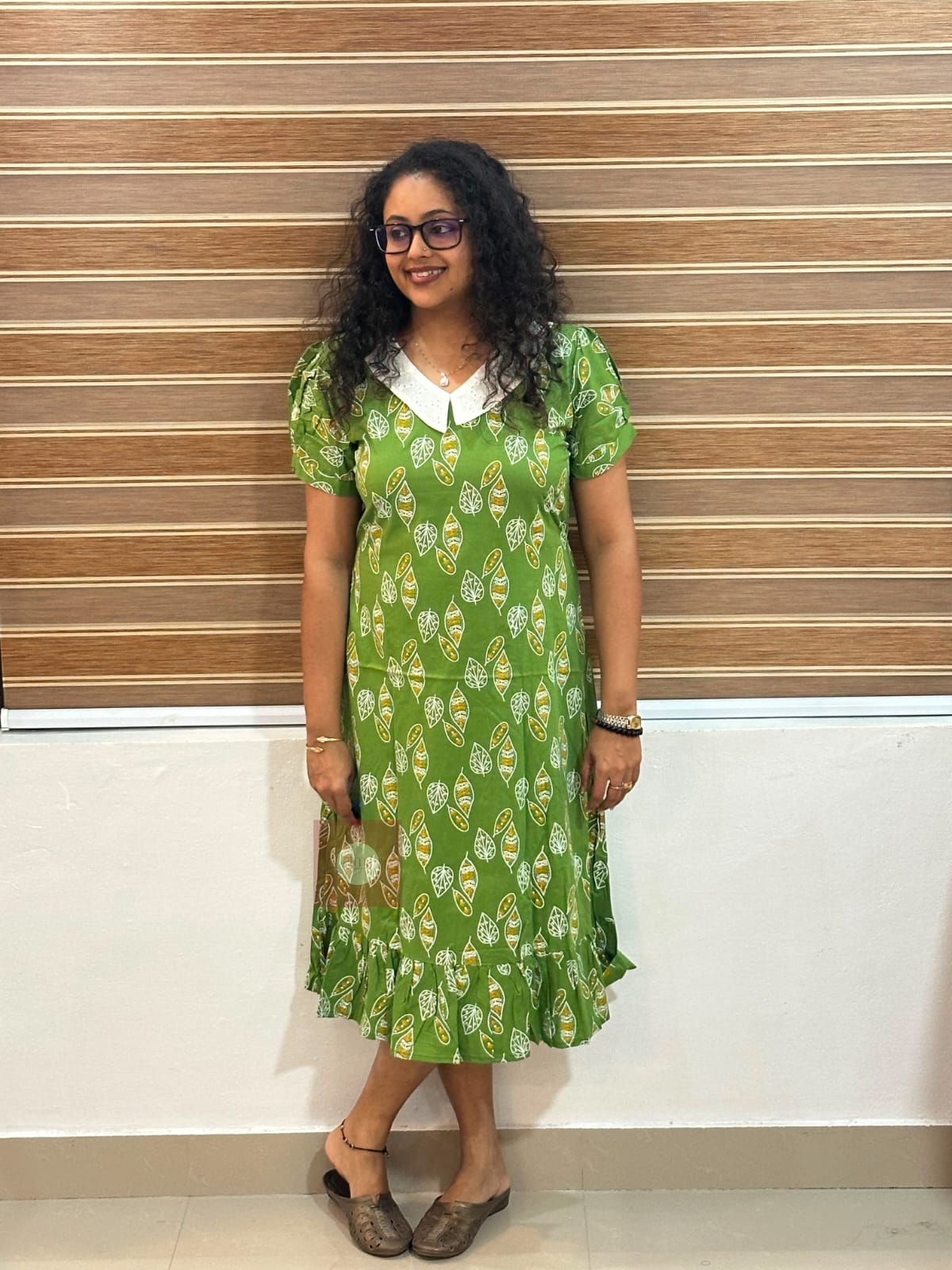 Red Green Hakoba Frock - Thumbnail 1