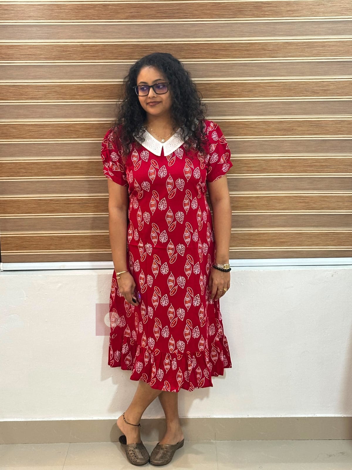 Red Green Hakoba Frock - Thumbnail 3